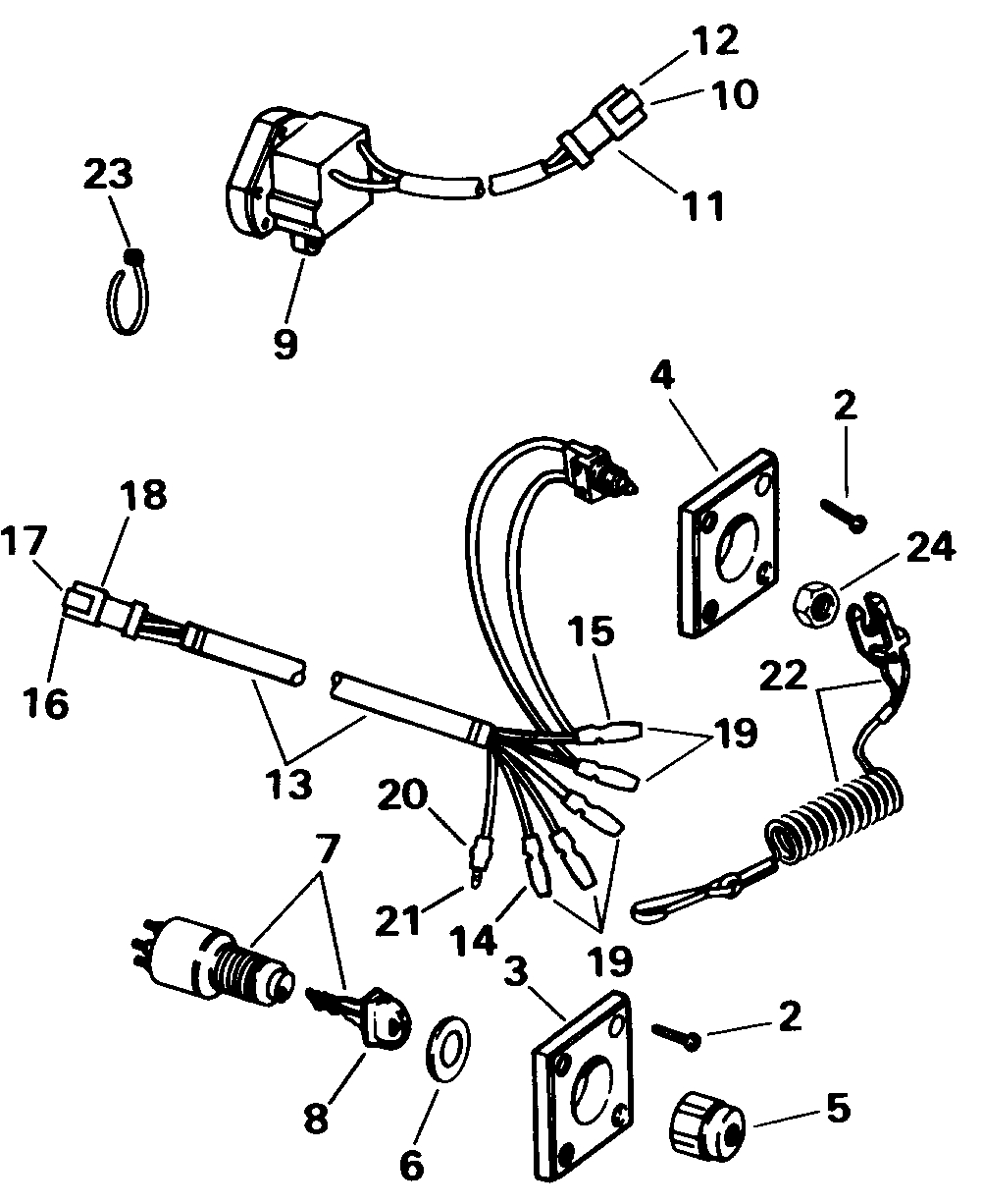 ranger boat ignition switch manual